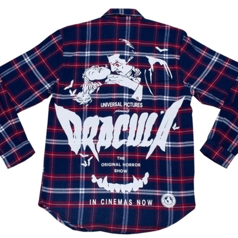 Dracula Plaid Shirt - Red and Blue